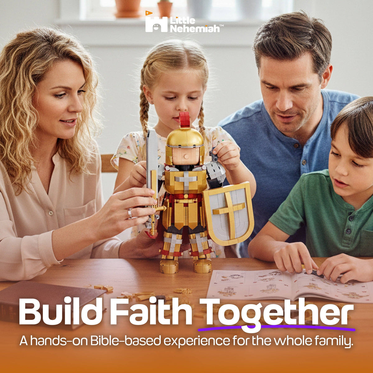 The Full Armor of God: Bible-Based Brick Building Set (1080+ pcs)