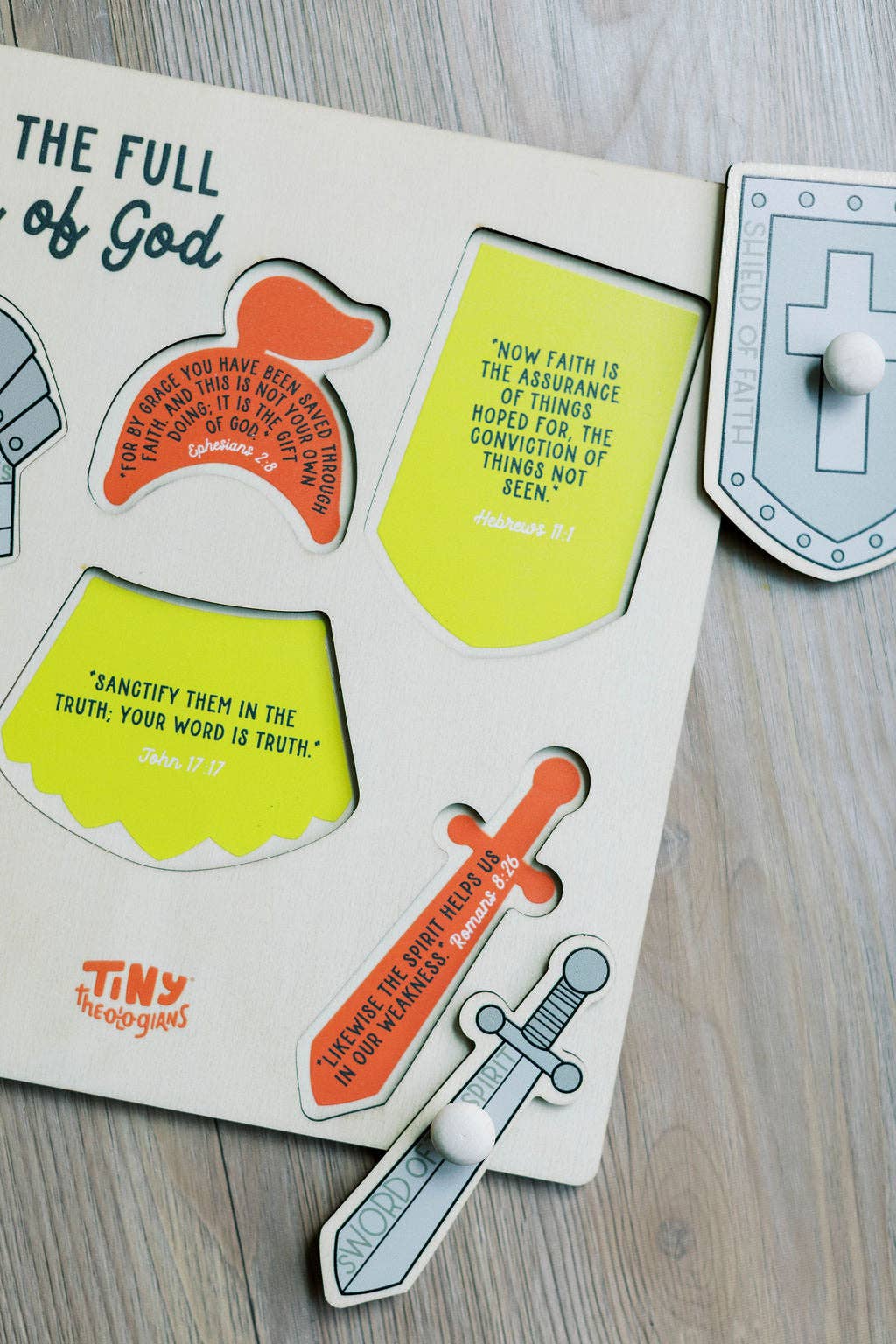 Armor of God Wood Puzzle with Scripture