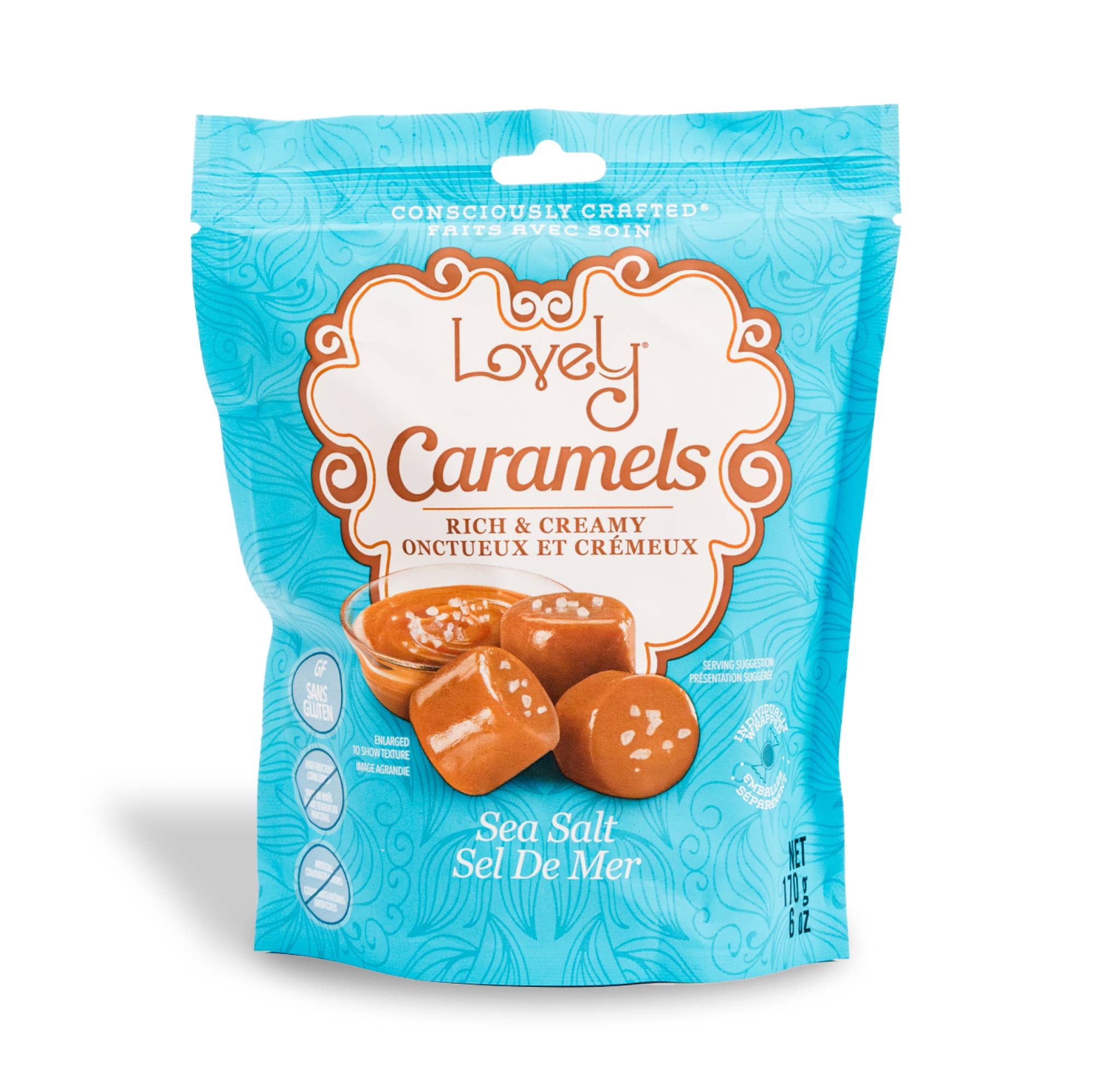 Sea Salt Caramel  Candy - Gluten Free, Non-GMO