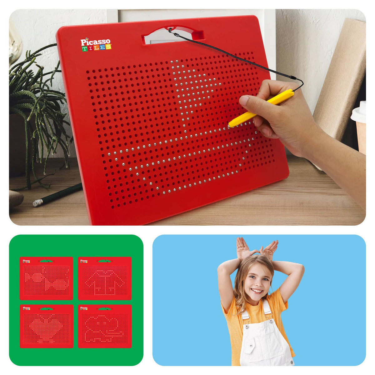 PicassoTiles Freestyle Magnetic Drawing Board