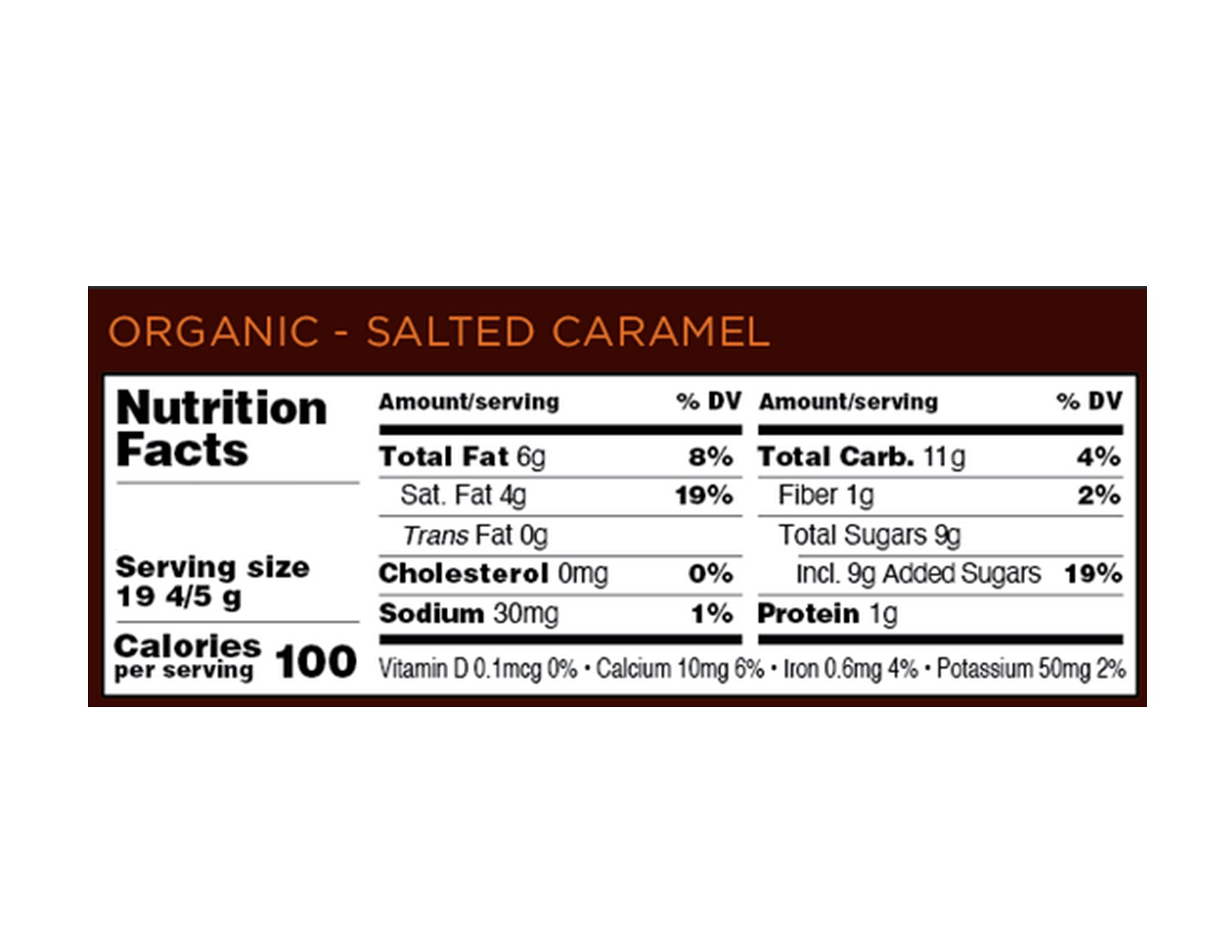 Organic Dark Chocolate Salted Caramel Mini Bars, 0.7 oz