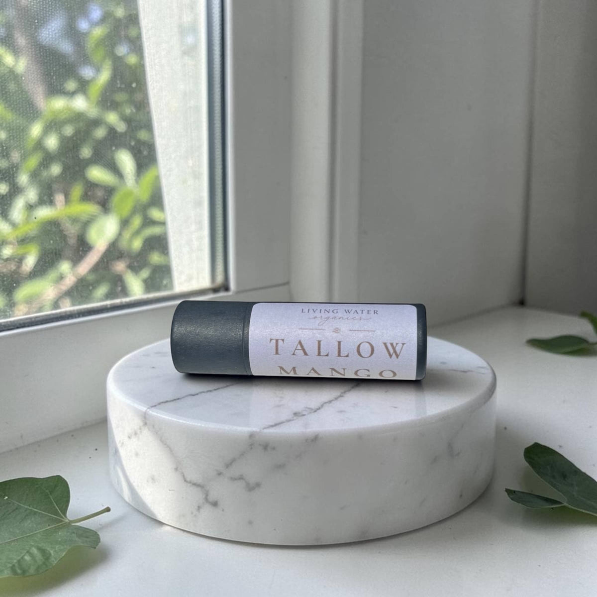 Tallow and Mango Butter Lip Balm (Unscented)