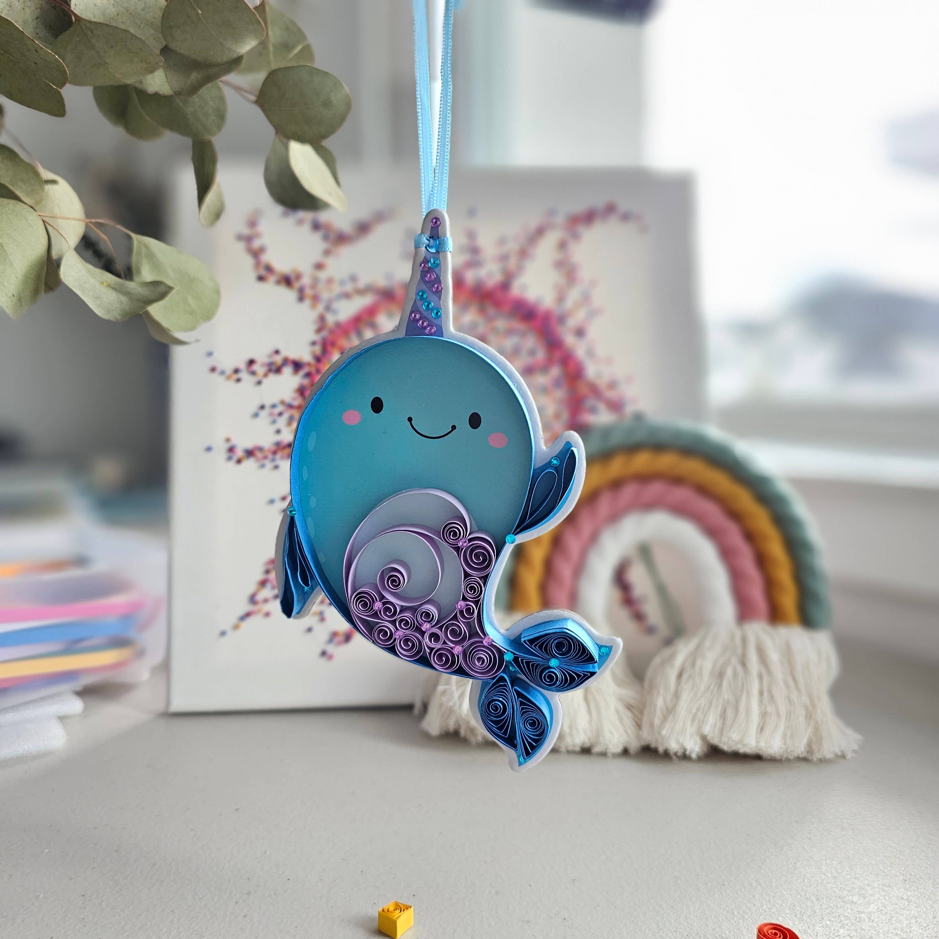 Narwhal Quilling Paper Craft Kit