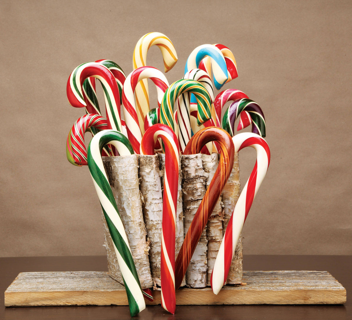 Organic Hand-Spun Jumbo Candy Cane - Butterscotch - 1.75 oz