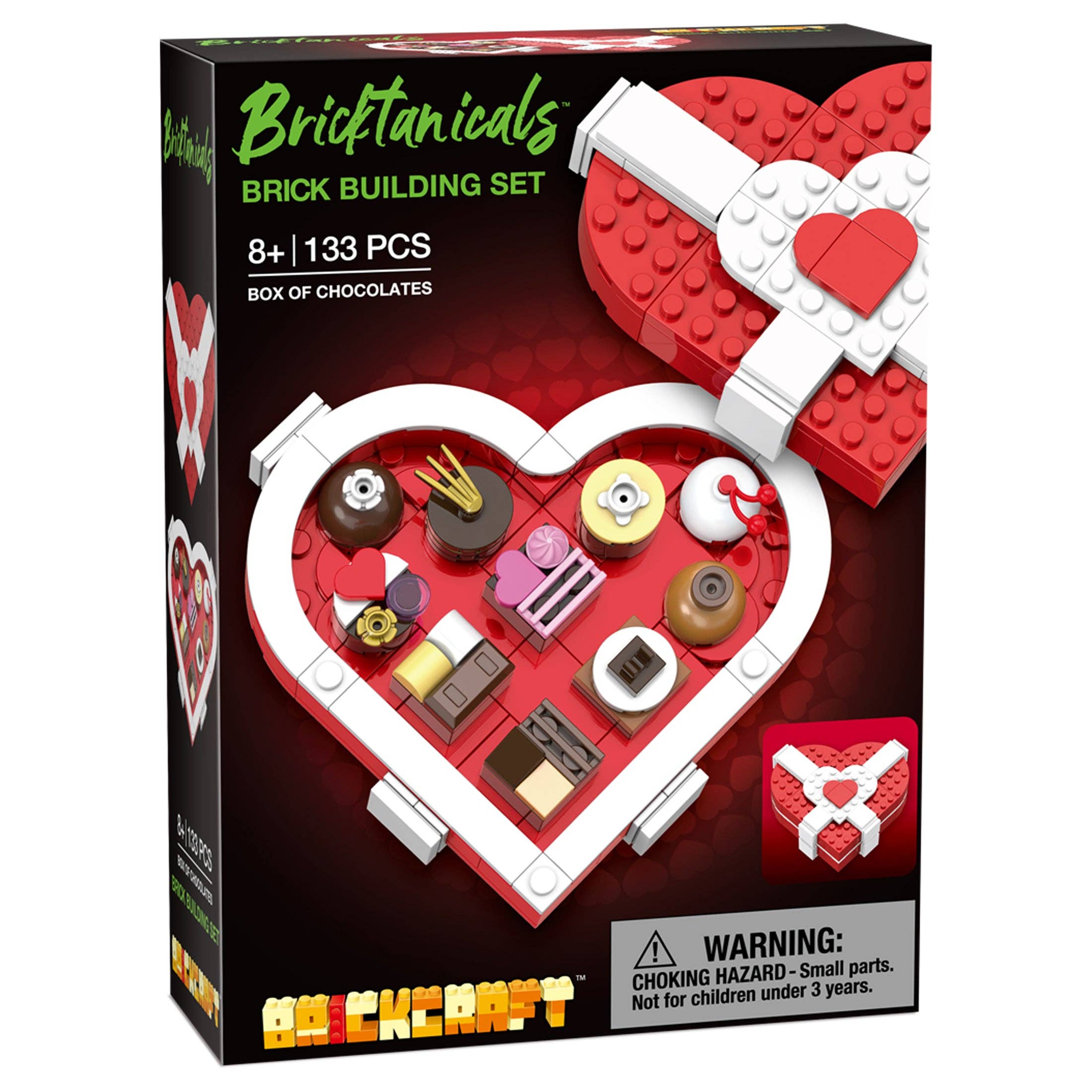 Valentine's Box of Chocolates Display Brick Building Set