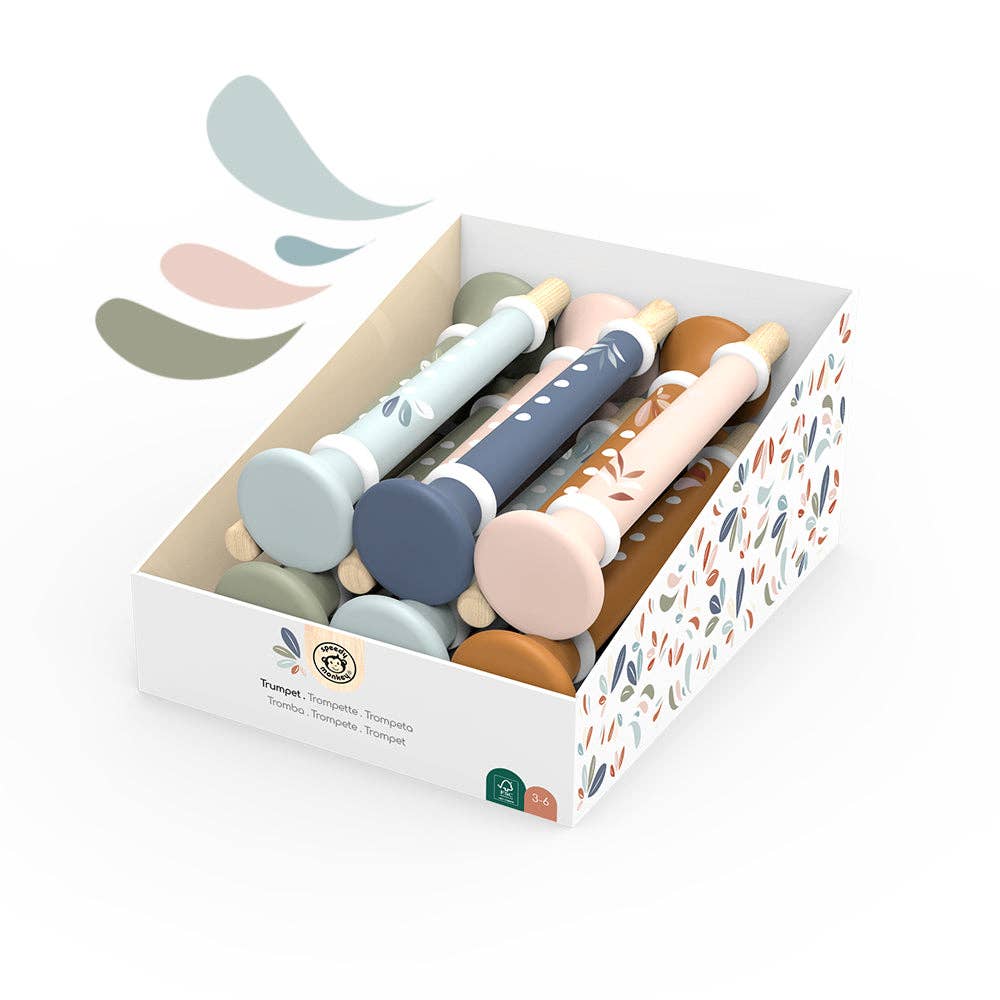 Display of 10 assorted Trumpets