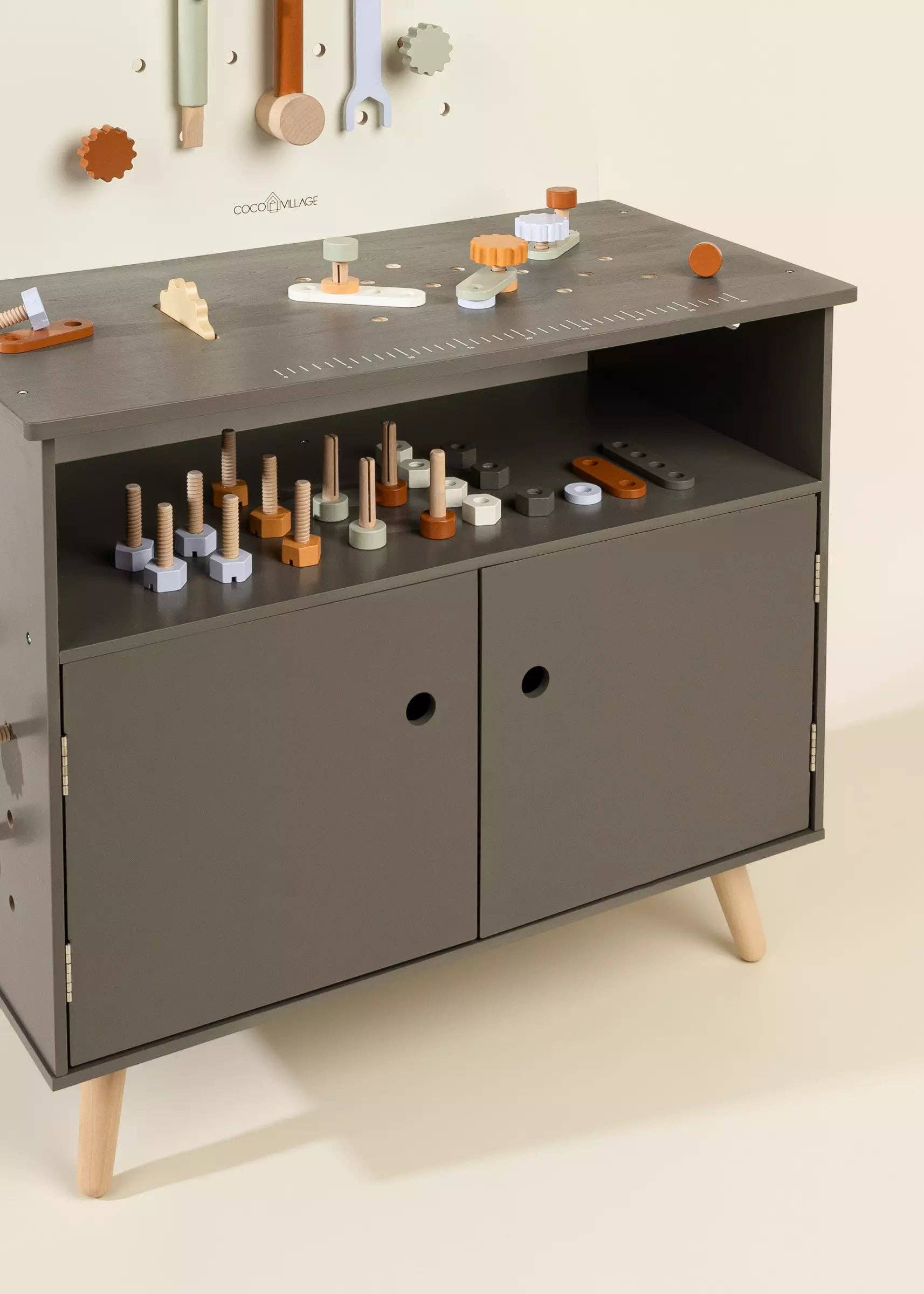 Wooden Workbench Playset