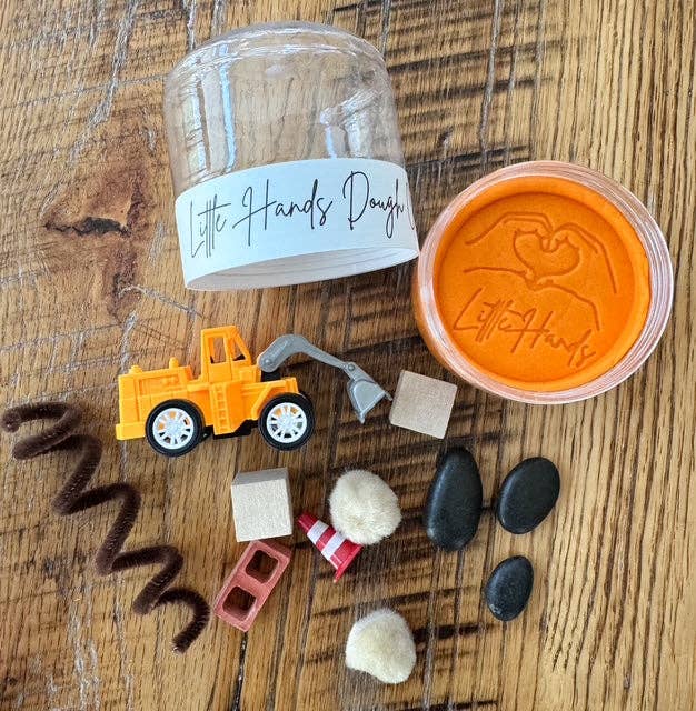 Construction Playdough To-Go Jar