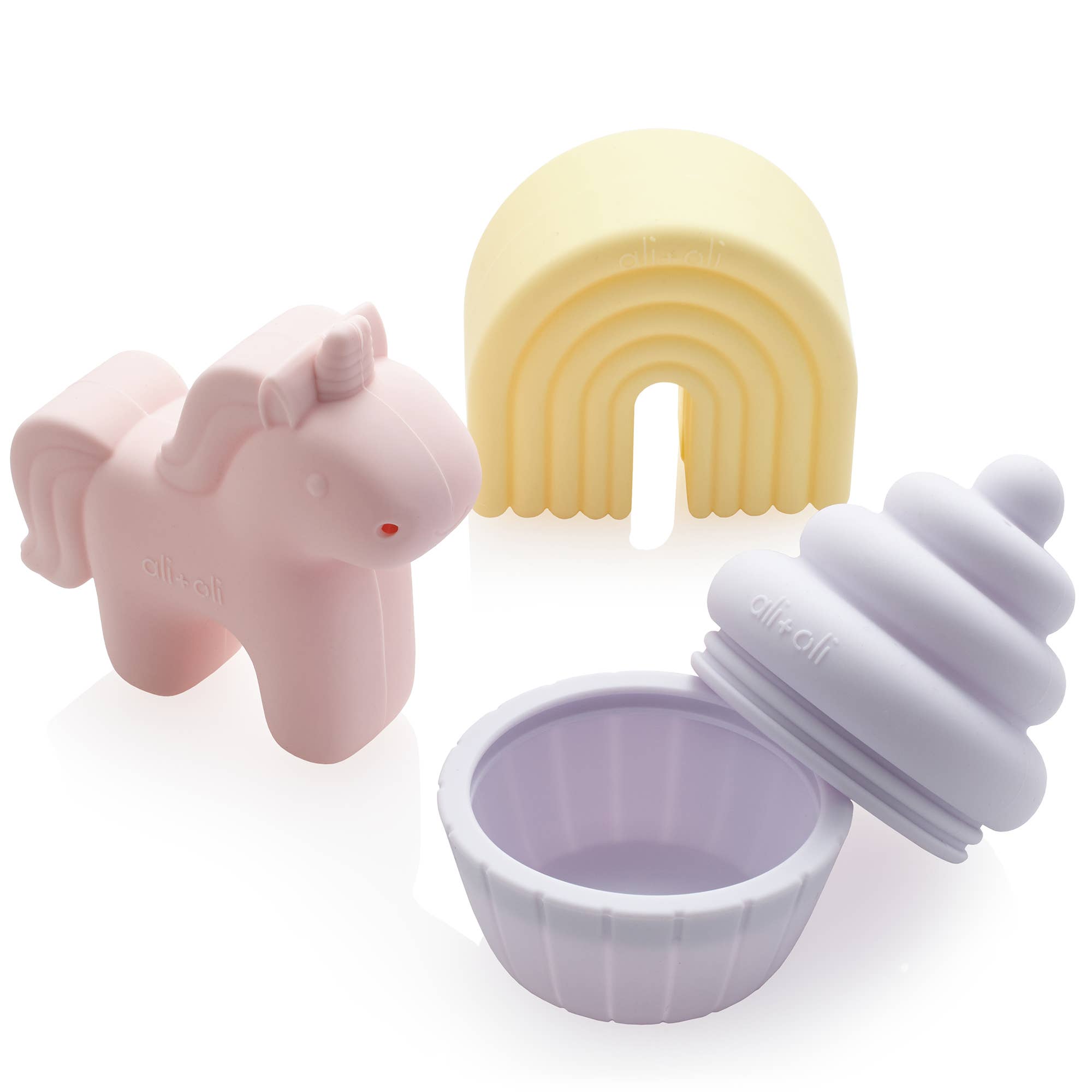 Ali+Oli (3pc) Bath Toy Set (Unicorn)