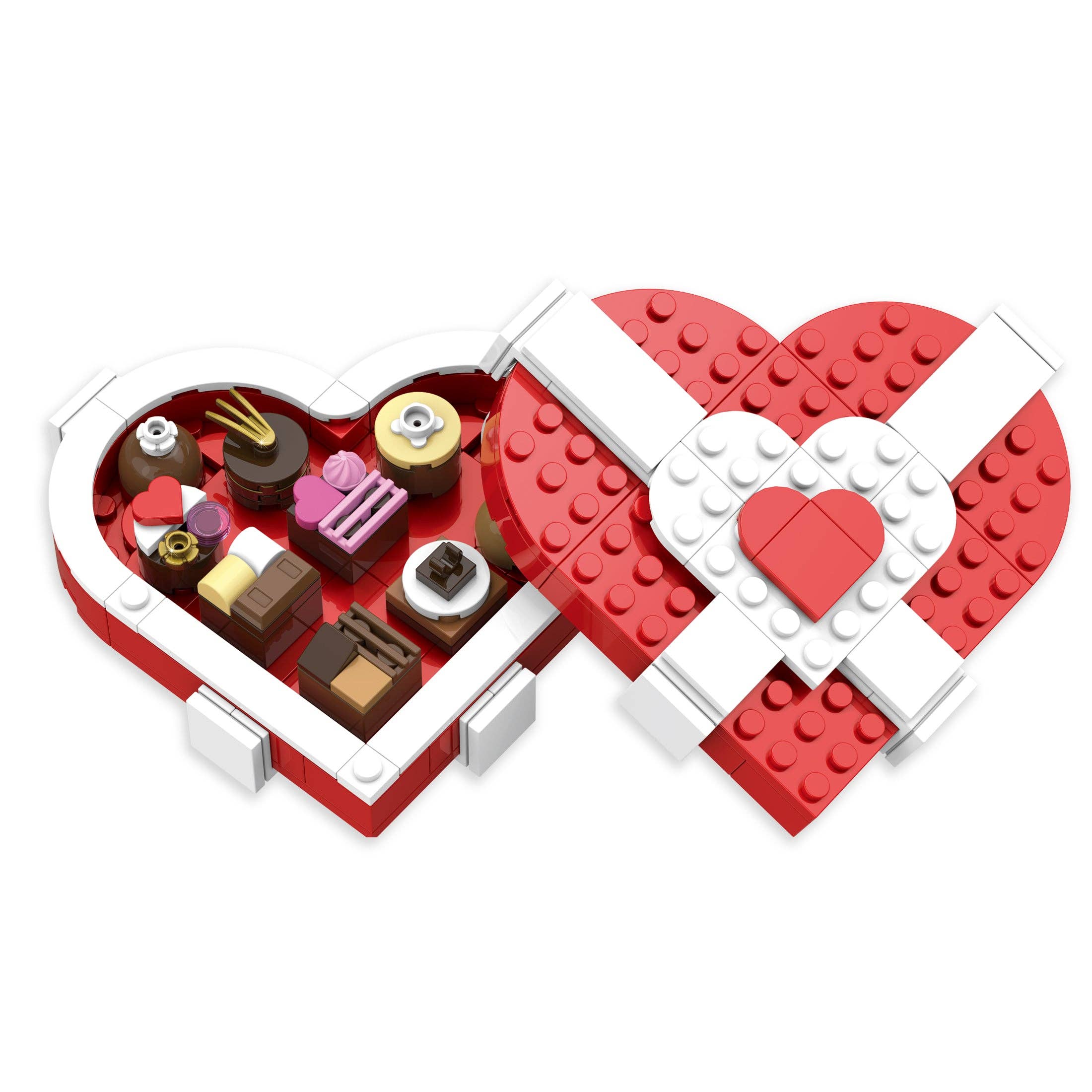 Valentine's Box of Chocolates Display Brick Building Set