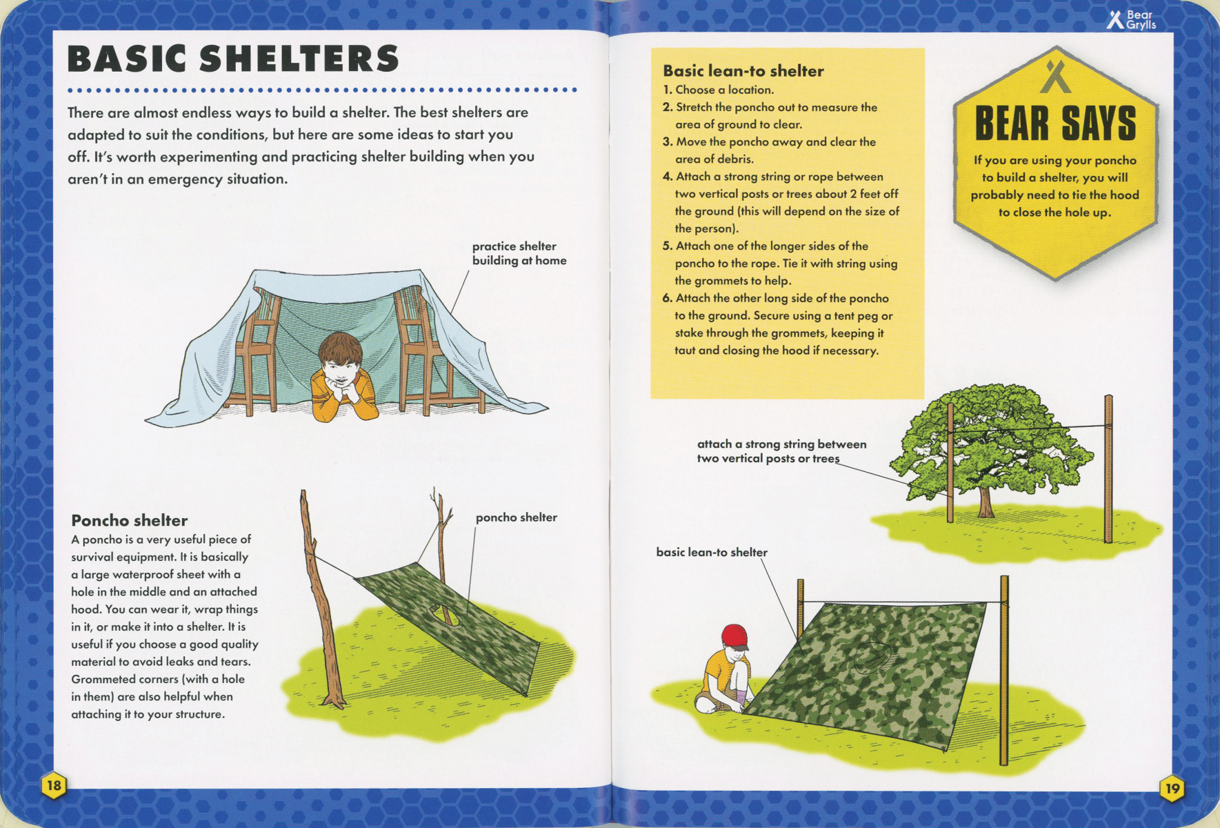Bear Grylls Outdoor Skills Handbook: Shelter Building