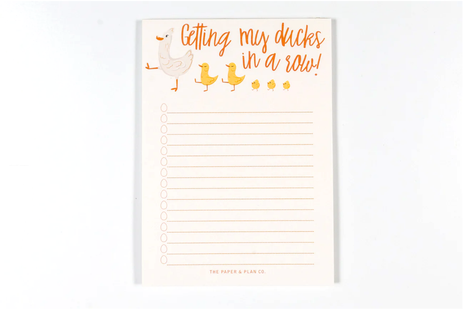 Ducks Task List Notepad