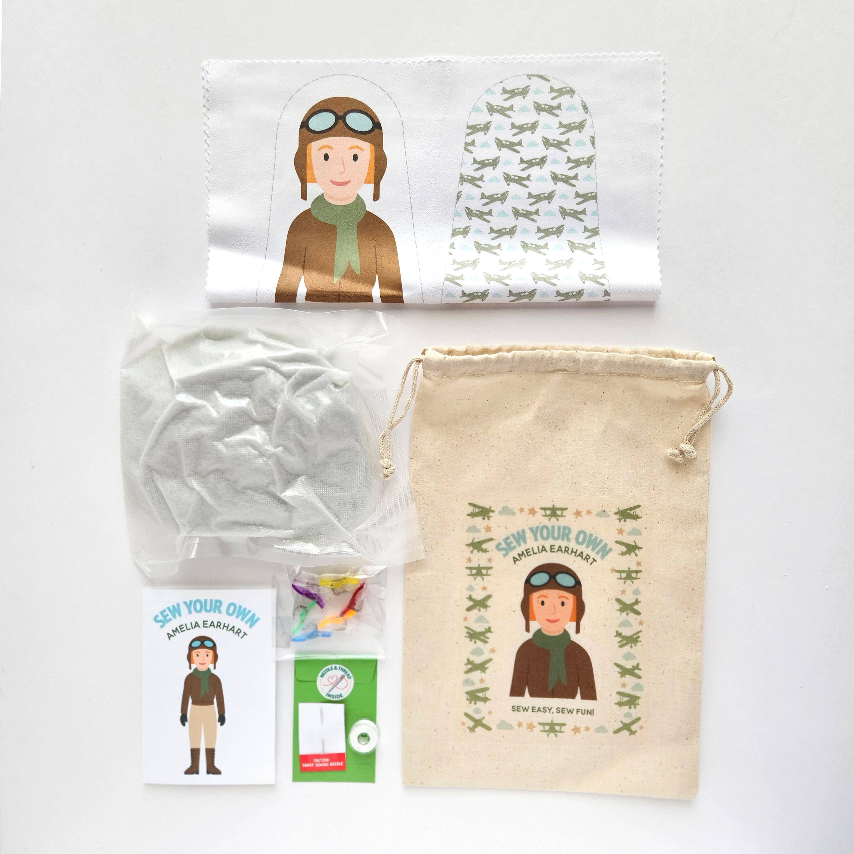 Sew Your Own Amelia Earhart Doll Kit