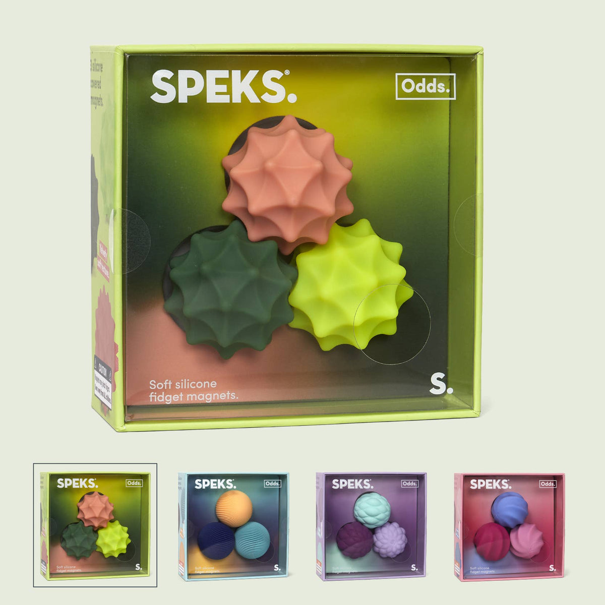 SPECK Odds Vivid Silicone Fidget Magnets