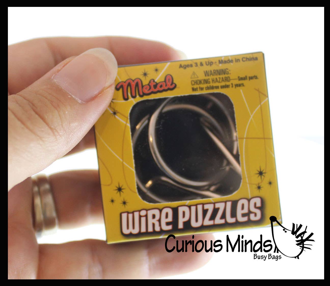 1 Mini Metal Wire Brain Teaser Puzzles - Individually Wrappe