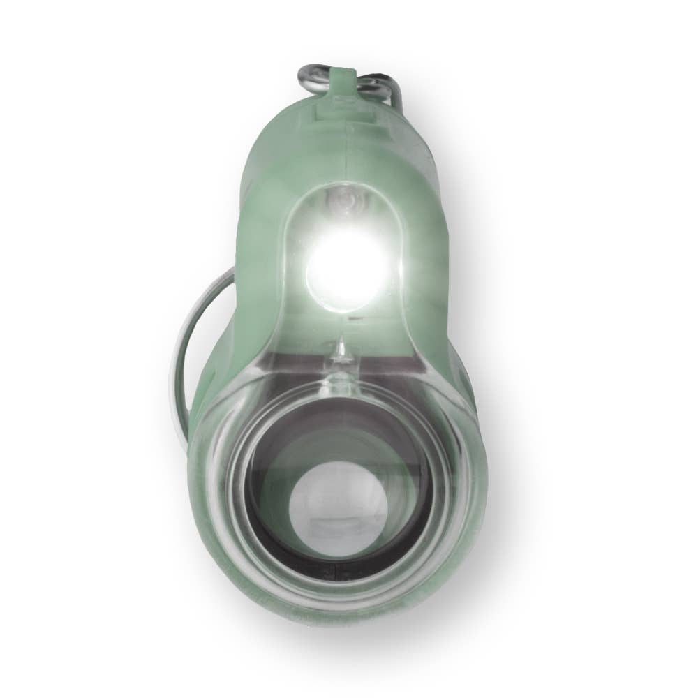 20x Lighted Pocket Microscope Keychain (Green) for Children