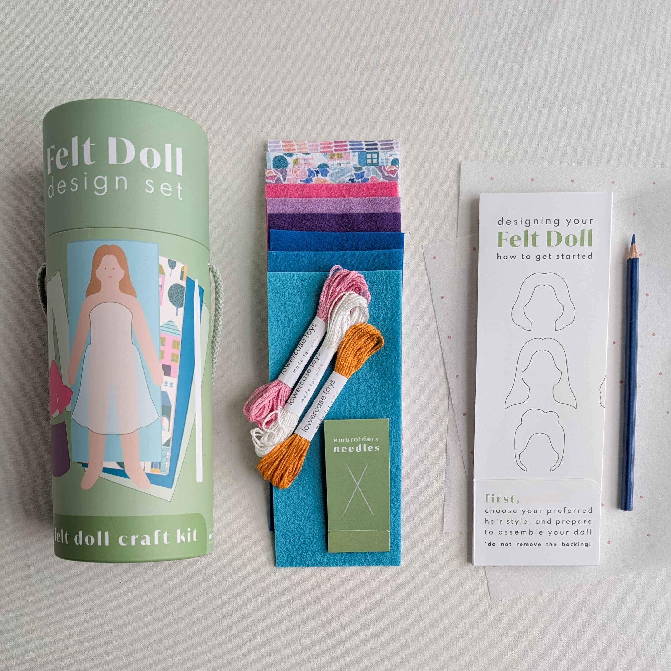 Terrace Design Set - A Felt Doll Craft Kit