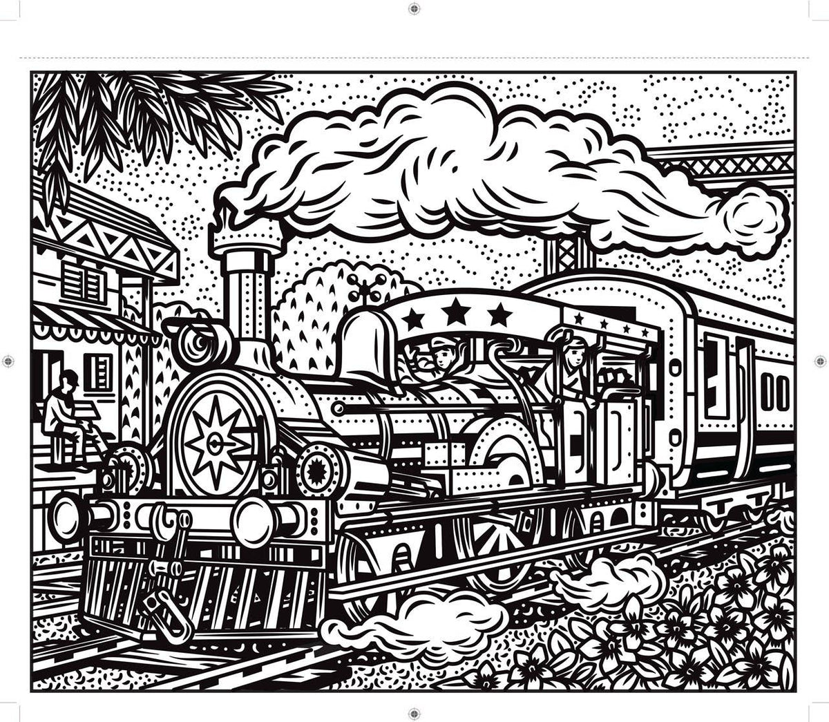 Trains Magic Painting Book : Usborne