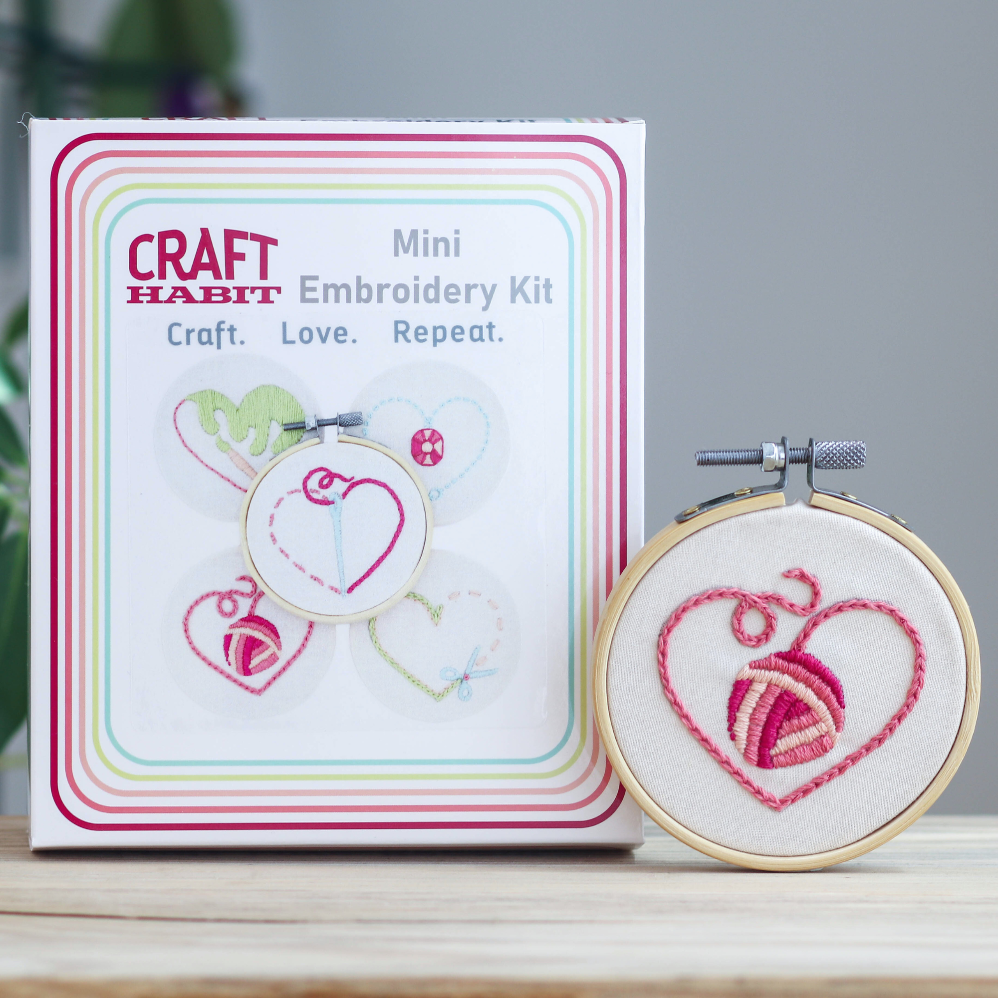 Craft. Love. Repeat. Mini Embroidery Kit