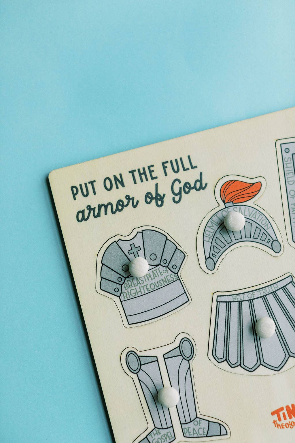 Armor of God Wood Puzzle with Scripture