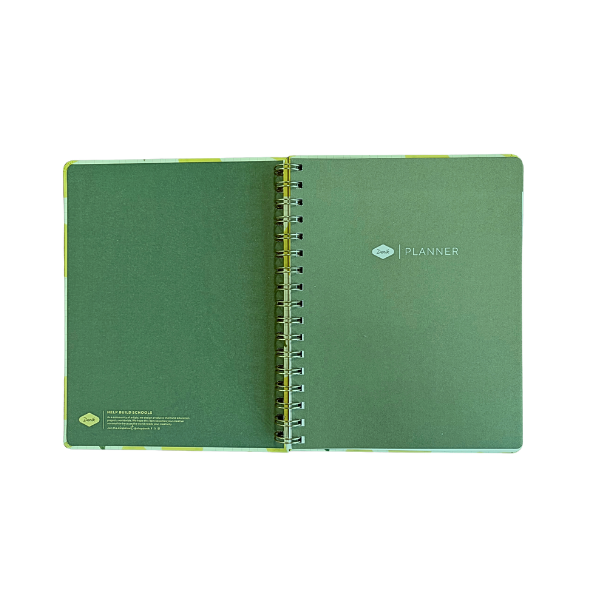 Lemon Grid Hardcover Undated Planner
