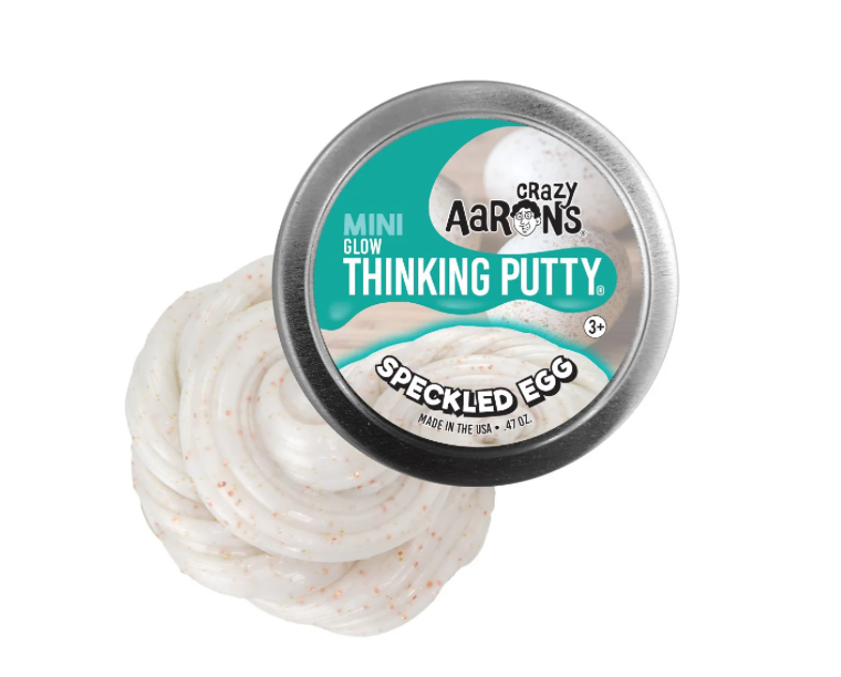 Crazy Aaron's 2" Thinking Putty Mini Glow Tin - Speckled Egg