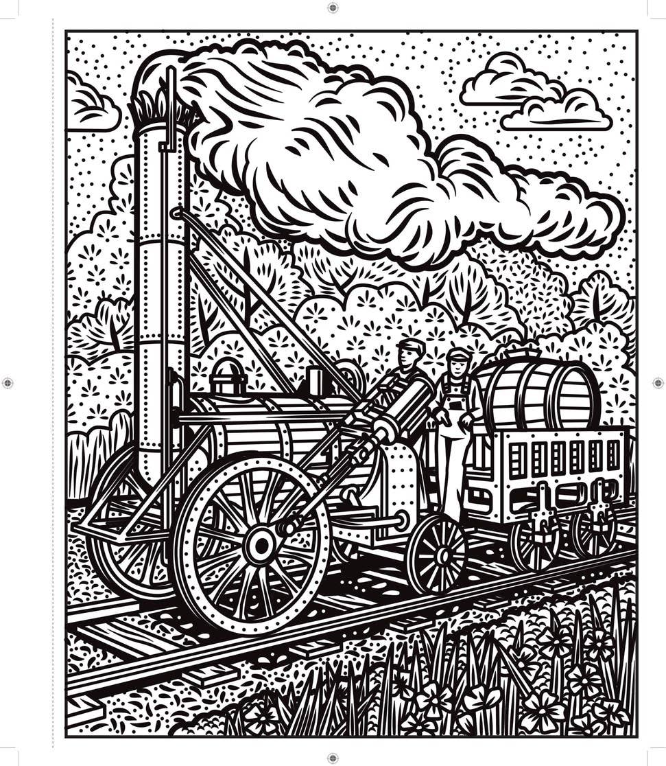 Trains Magic Painting Book : Usborne