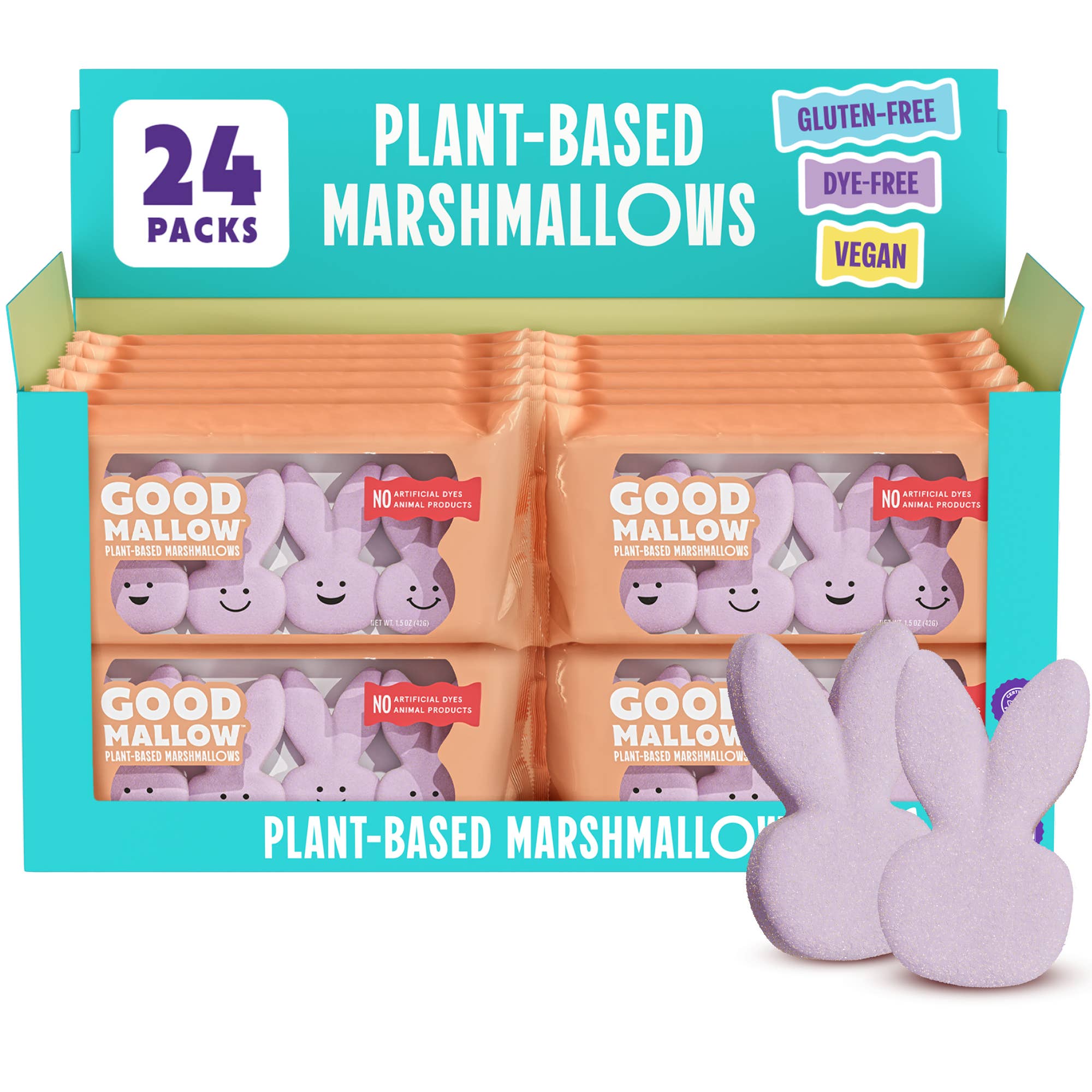 GoodMallow Plant-Based Easter Bunny Marshmallows