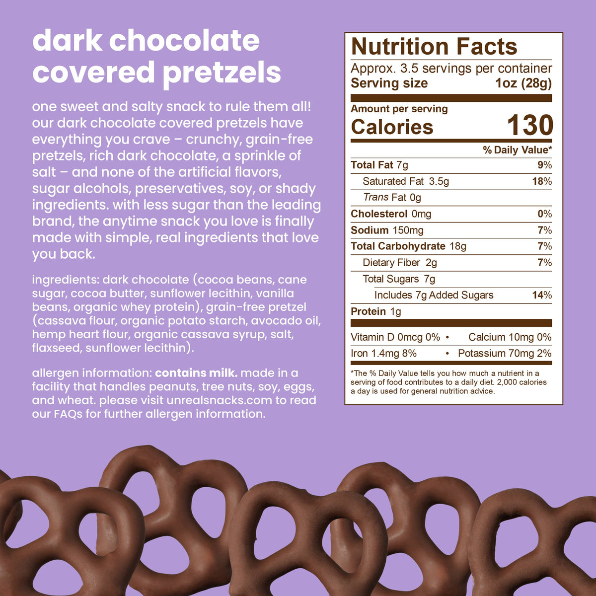 Dark Chocolate Covered Pretzel