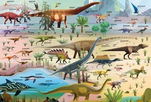 Usborne Book And Jigsaw Dinosaur Timeline: Usborne