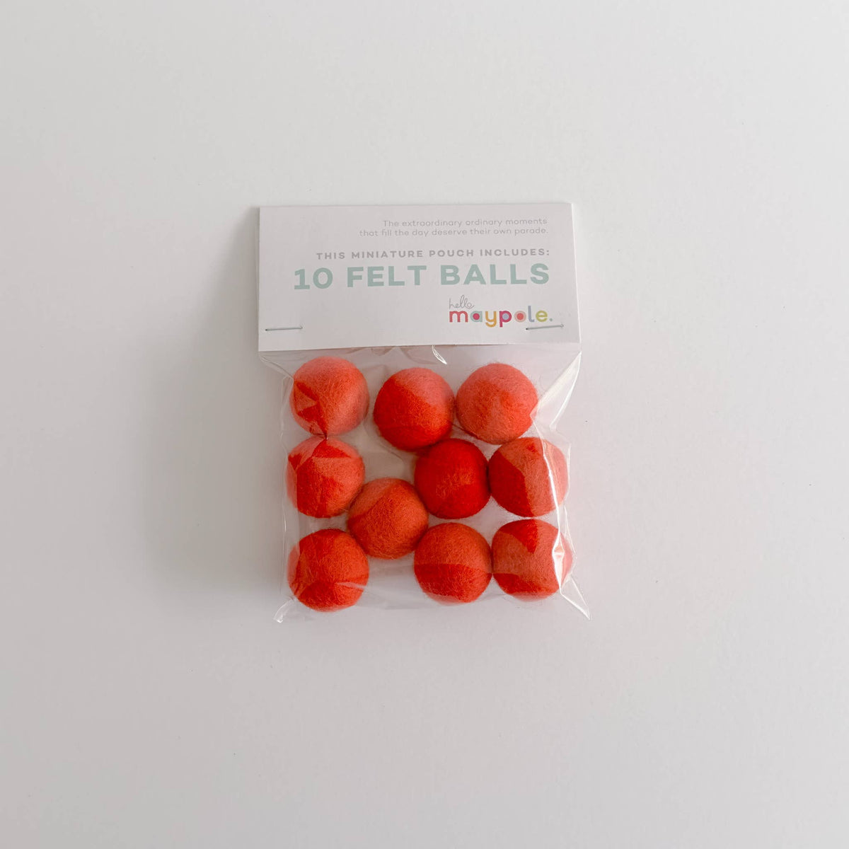 10 Felt Balls - Color Variety Slingshot Refill - Crafts