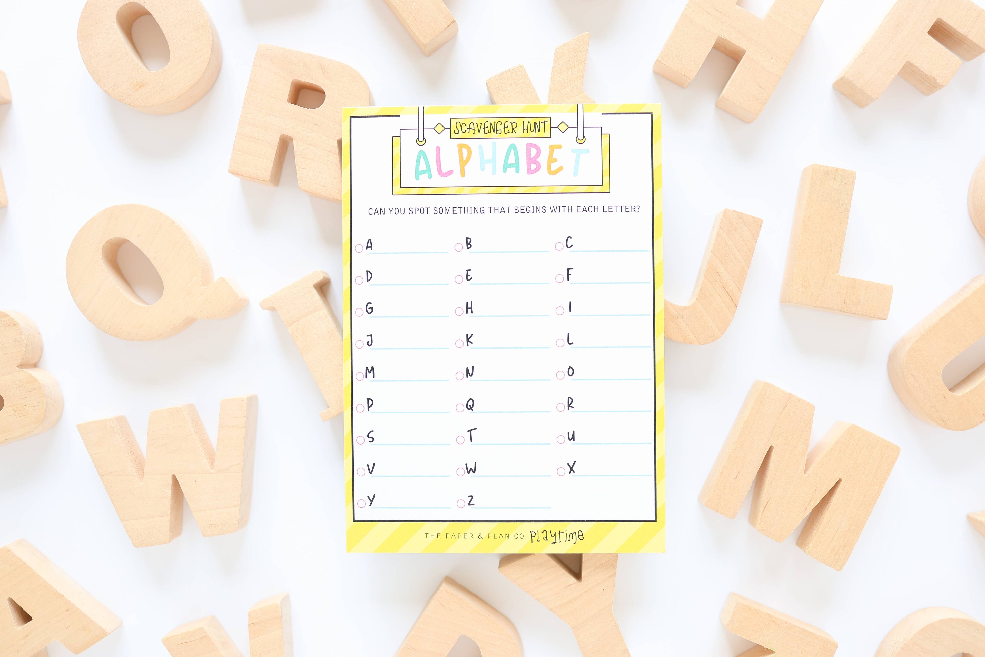 Alphabet Scavenger Hunt Playtime Pad®
