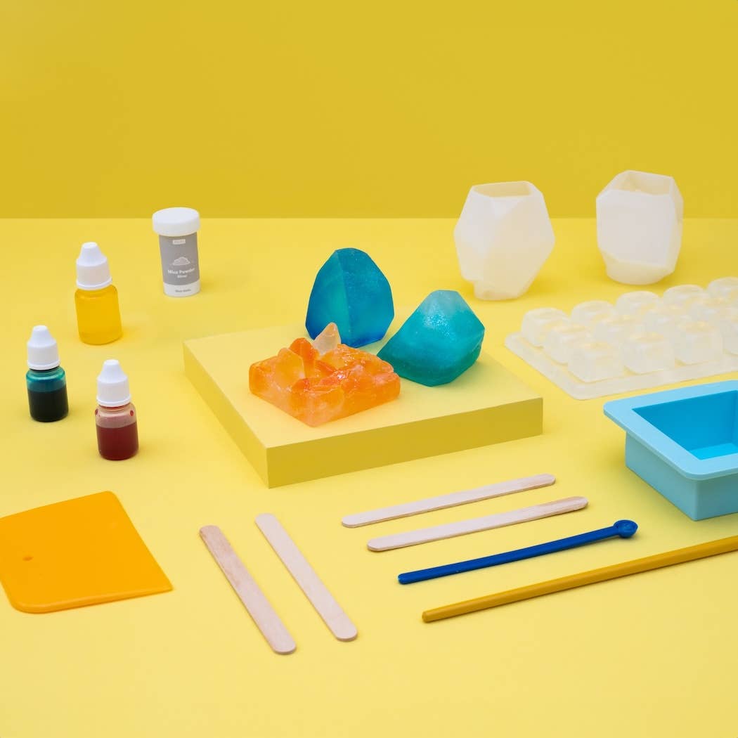Crystal Geode Soapmaking Kit, DIY Soap Making Kit for Kids