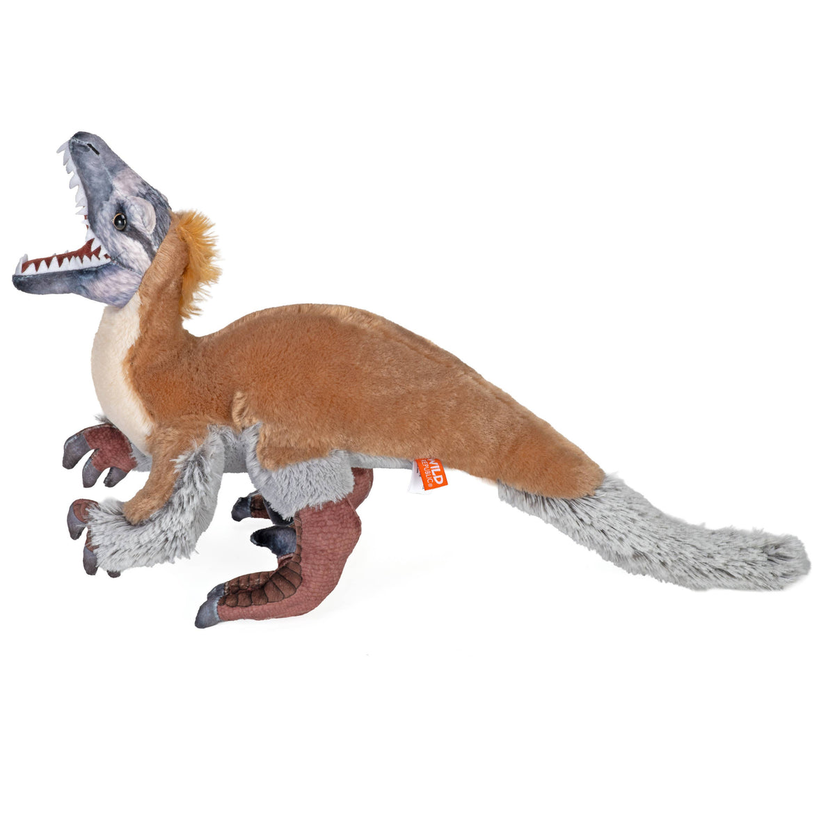 Artist-Dino Velociraptor Stuffed Animal 15"