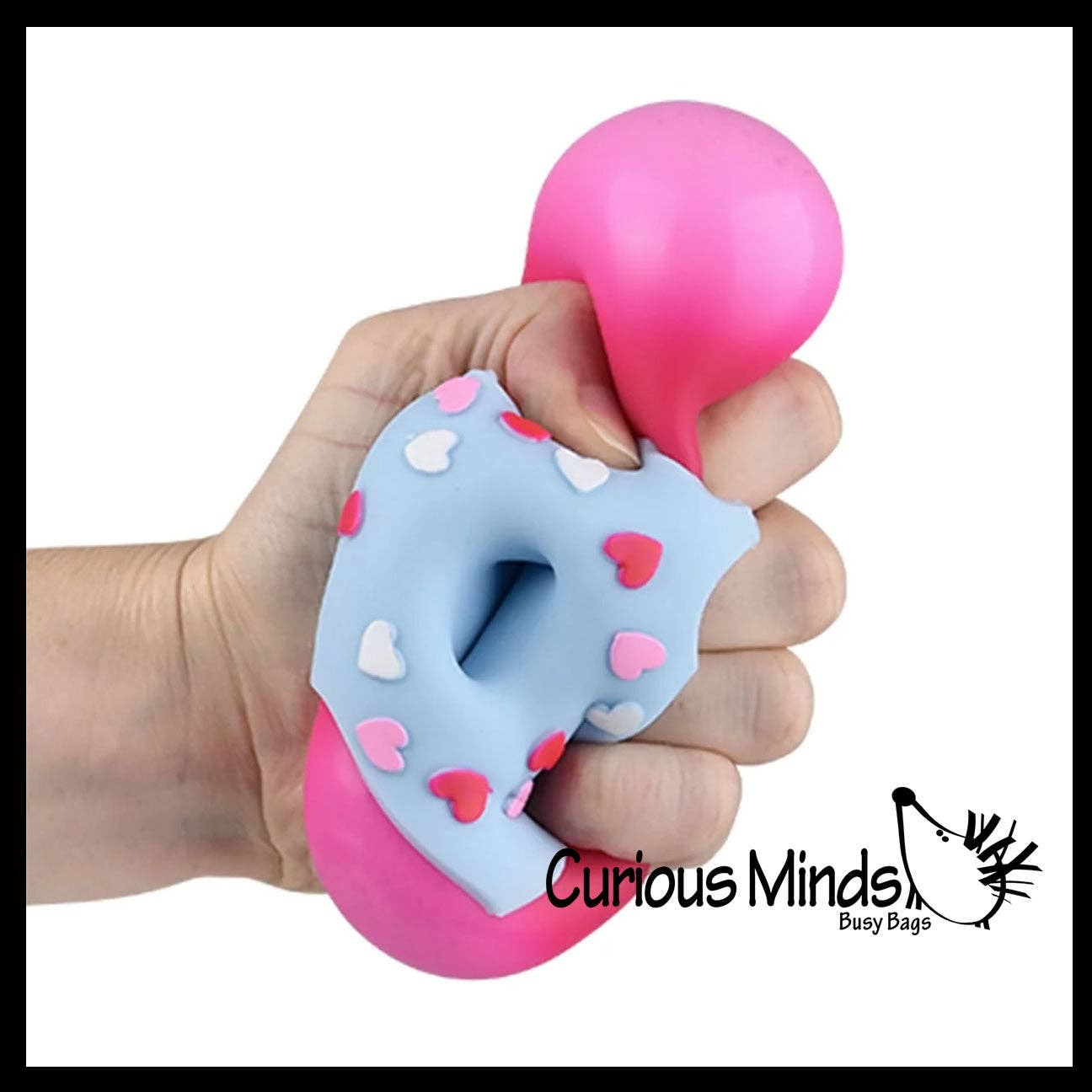 Doughnut Soft Doh Filled Stretch Ball with Removable