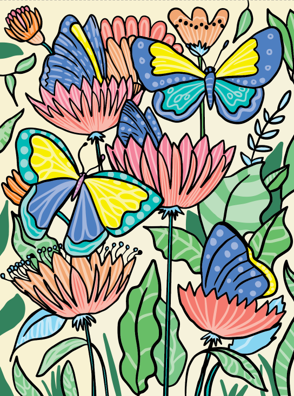 FlowArt - Color-to-Reveal -Animals