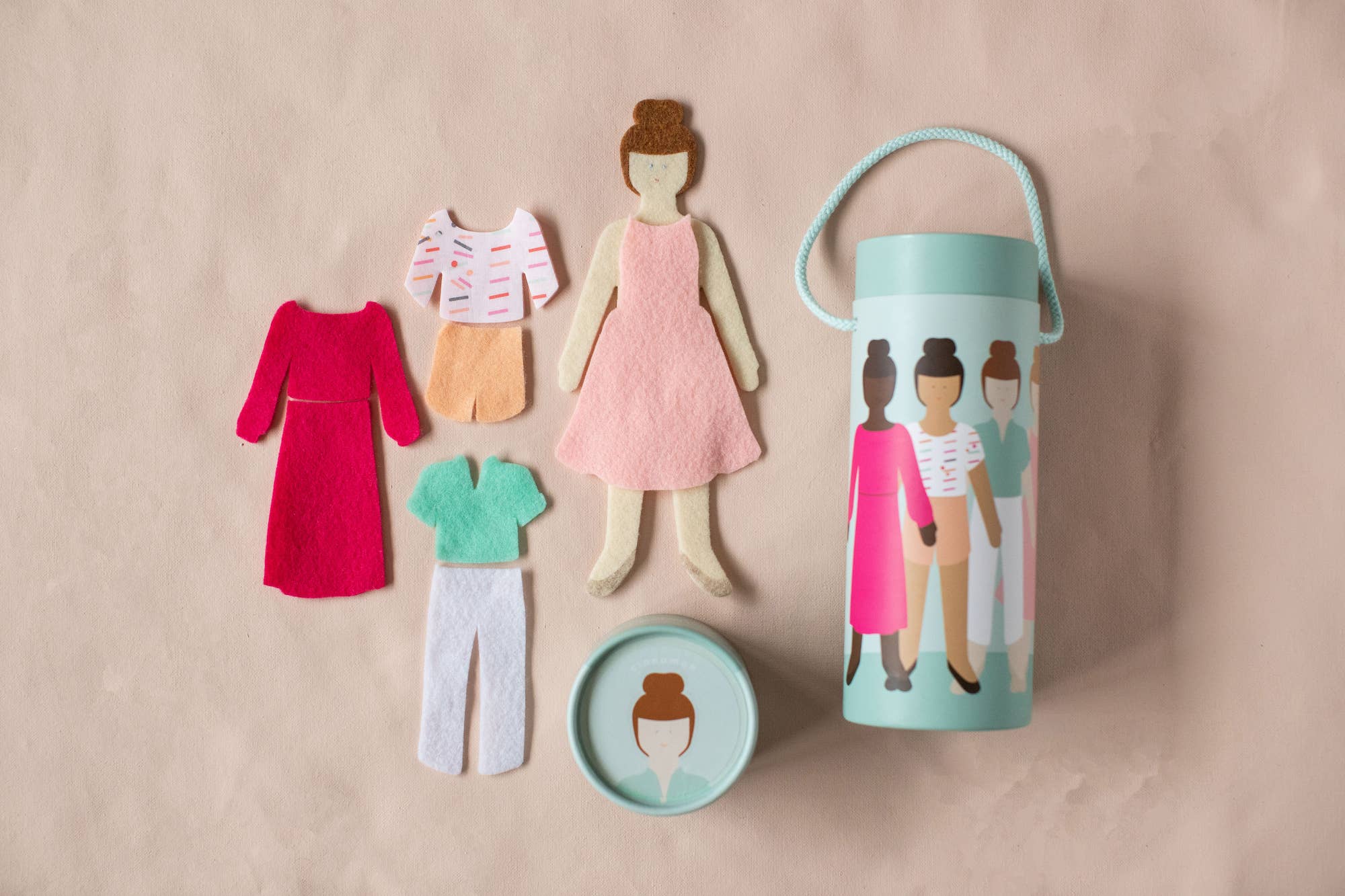 Felt Doll - Starter Girl in Cinnamon