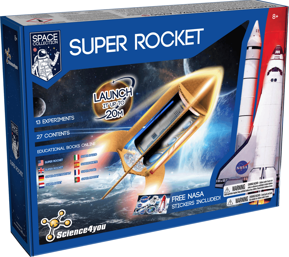 Super Rocket NASA Educational Toy (7 Languages)