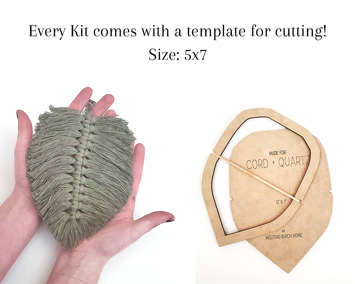 Macrame DIY leaf kit. Perfect for resell.