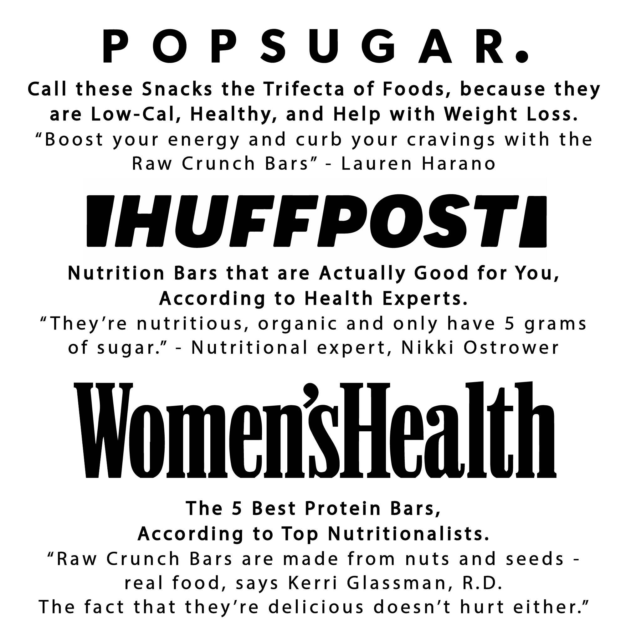 Raw Crunch® - Organic Mixed Box - 12 bars