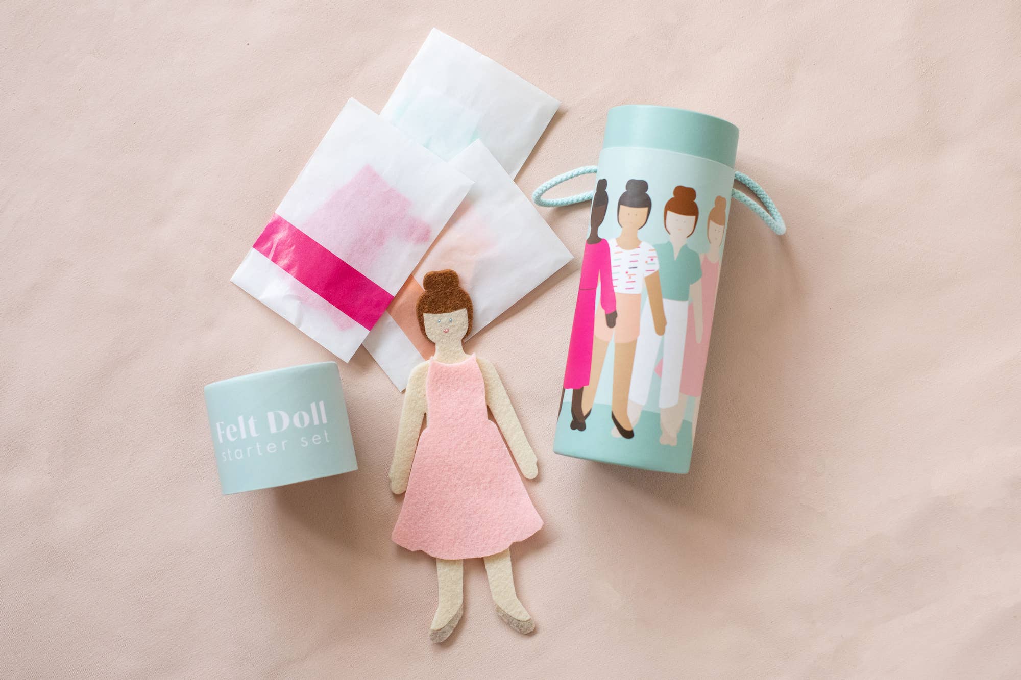 Felt Doll - Starter Girl in Cinnamon
