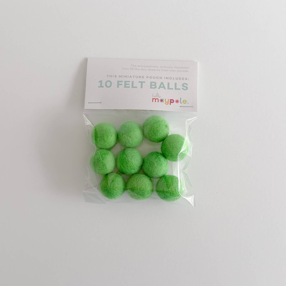 10 Felt Balls - Color Variety Slingshot Refill - Crafts