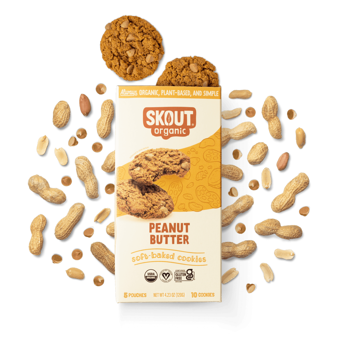INDIVIDUAL Skout Organic Peanut Butter Soft Baked Cookies | Gluten-Free