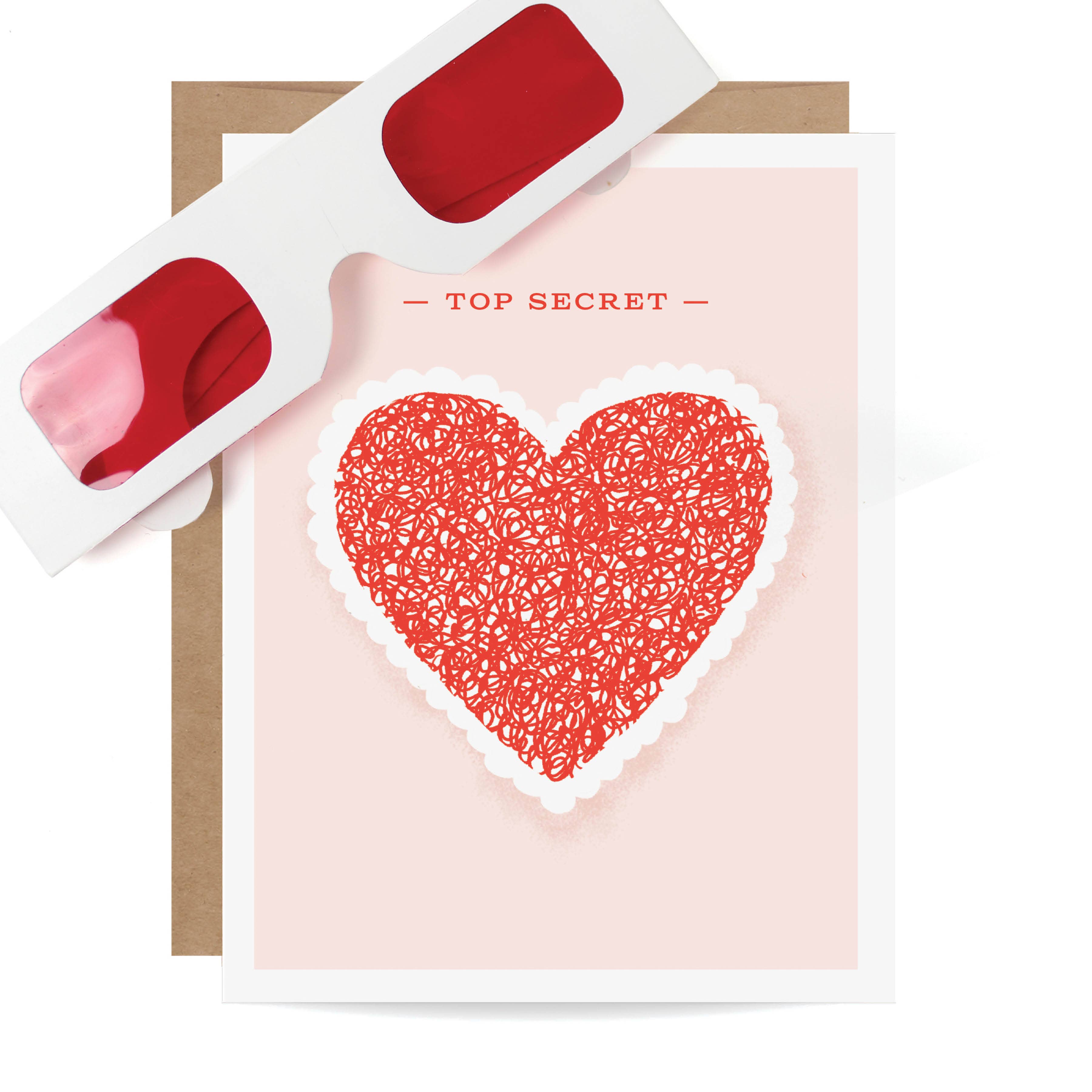 Decoder Card - Top Secret Heart/Love