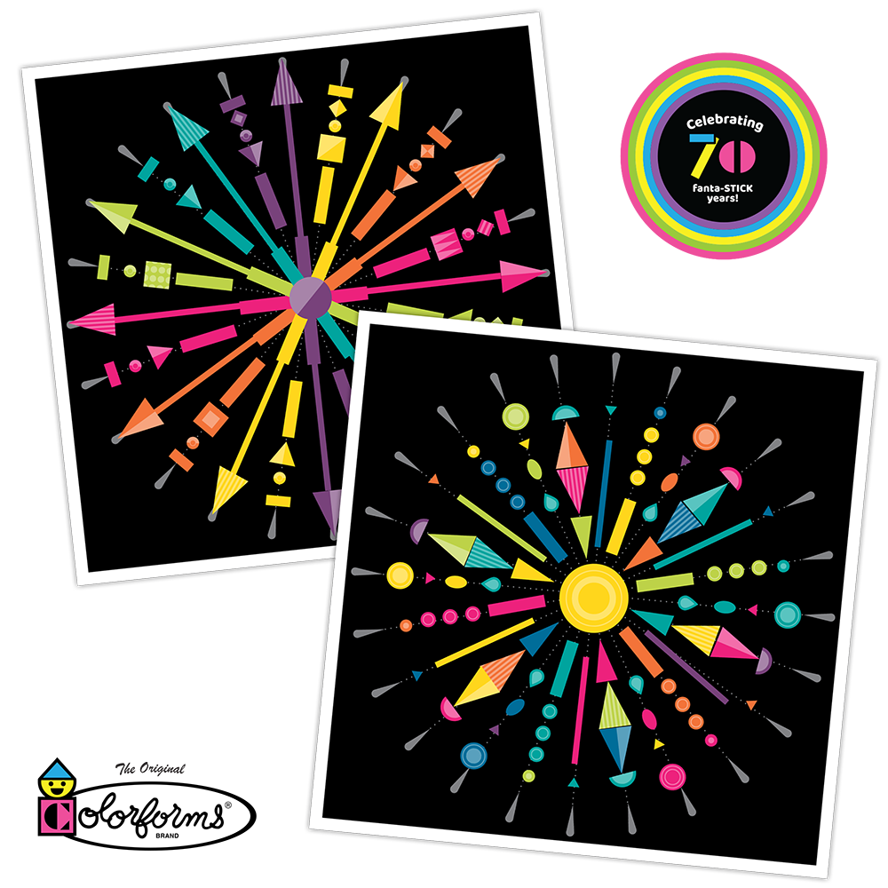 Colorforms Stickers for Kids 70th Anniversary Box Set
