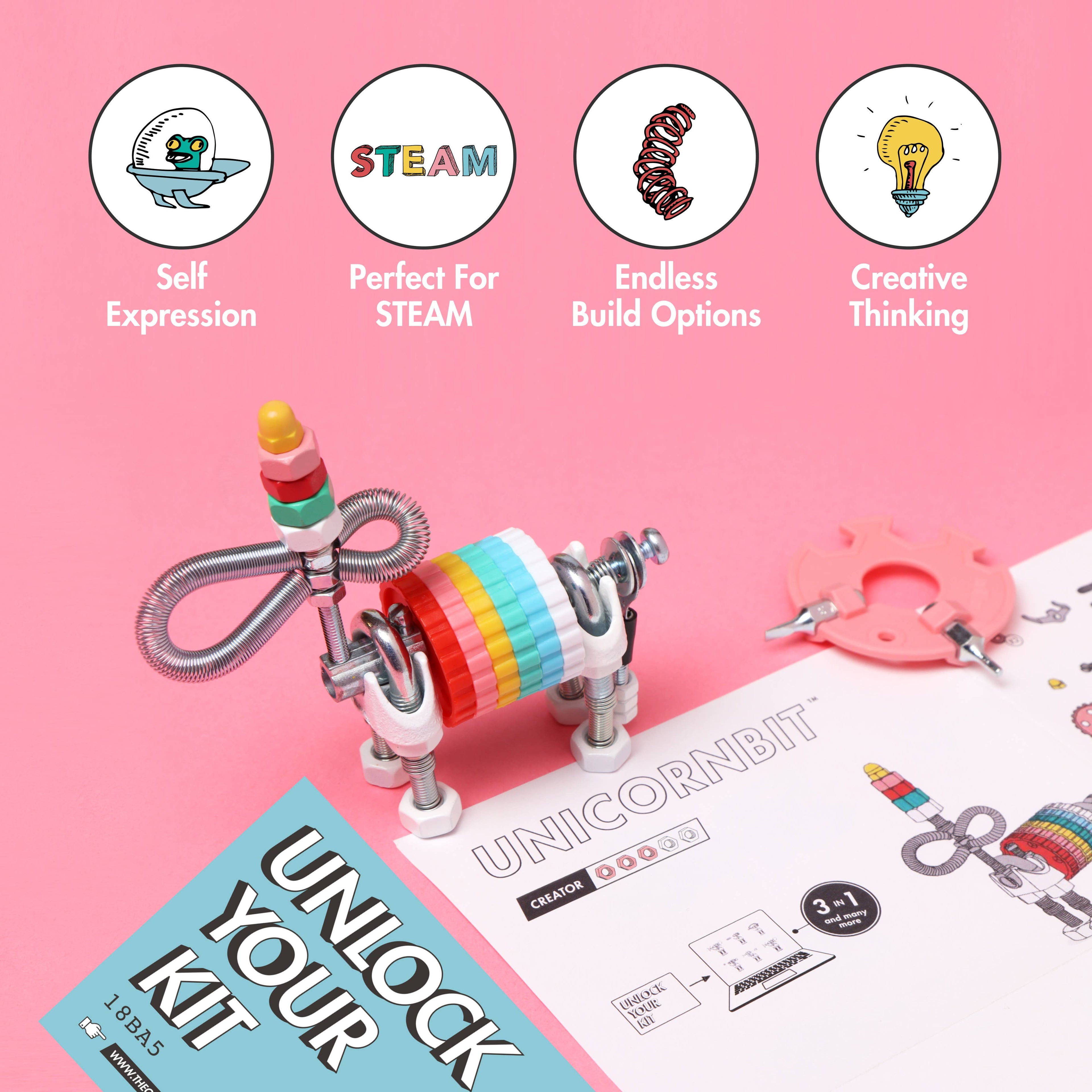 UnicornBit - Animal Kit: Build Your Own Unicorn, EcoFriendly