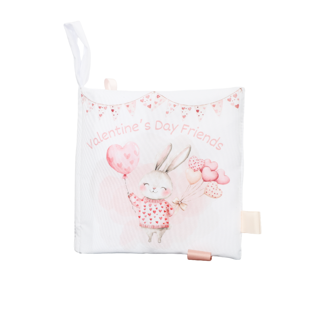 Valentines – 10-Page Crinkle Cloth Book for Babies Taggies