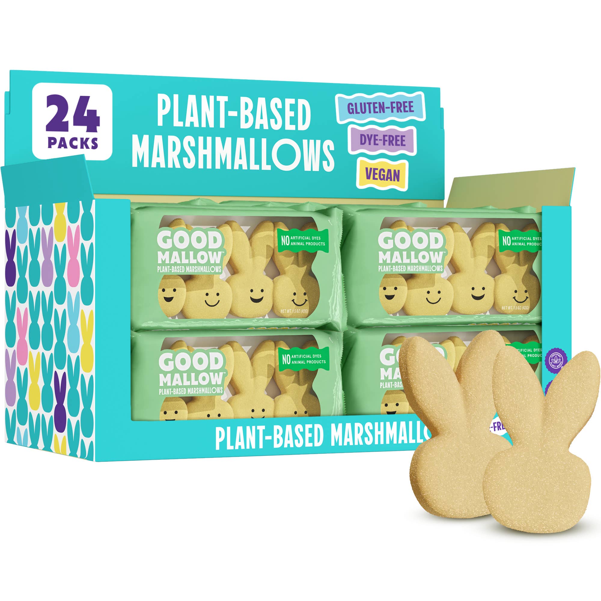 GoodMallow Plant-Based Easter Bunny Marshmallows