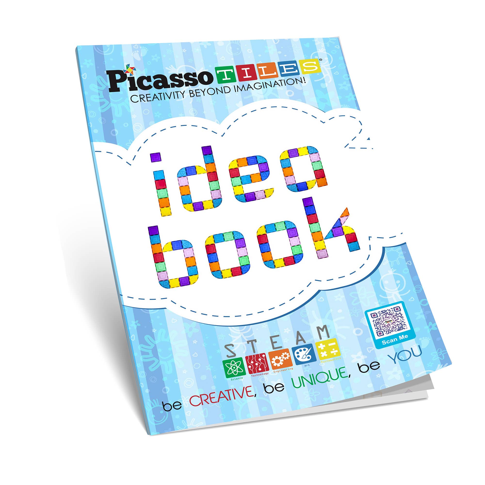 PicassoTiles Idea Book for Toy Magnet Building Tile Set
