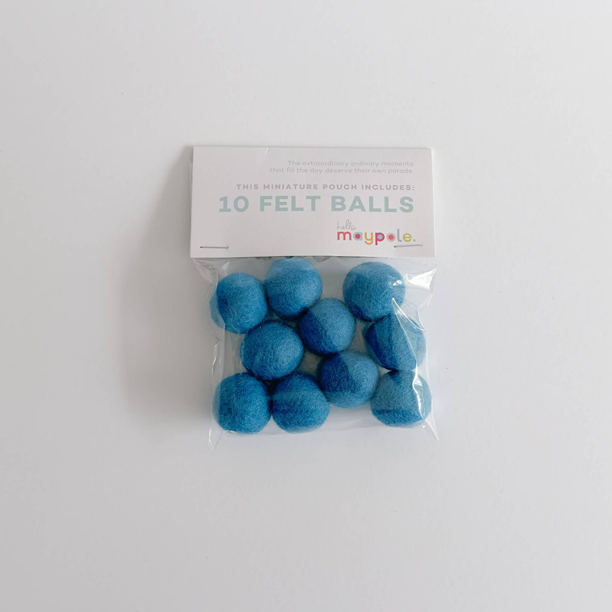 10 Felt Balls - Color Variety Slingshot Refill - Crafts